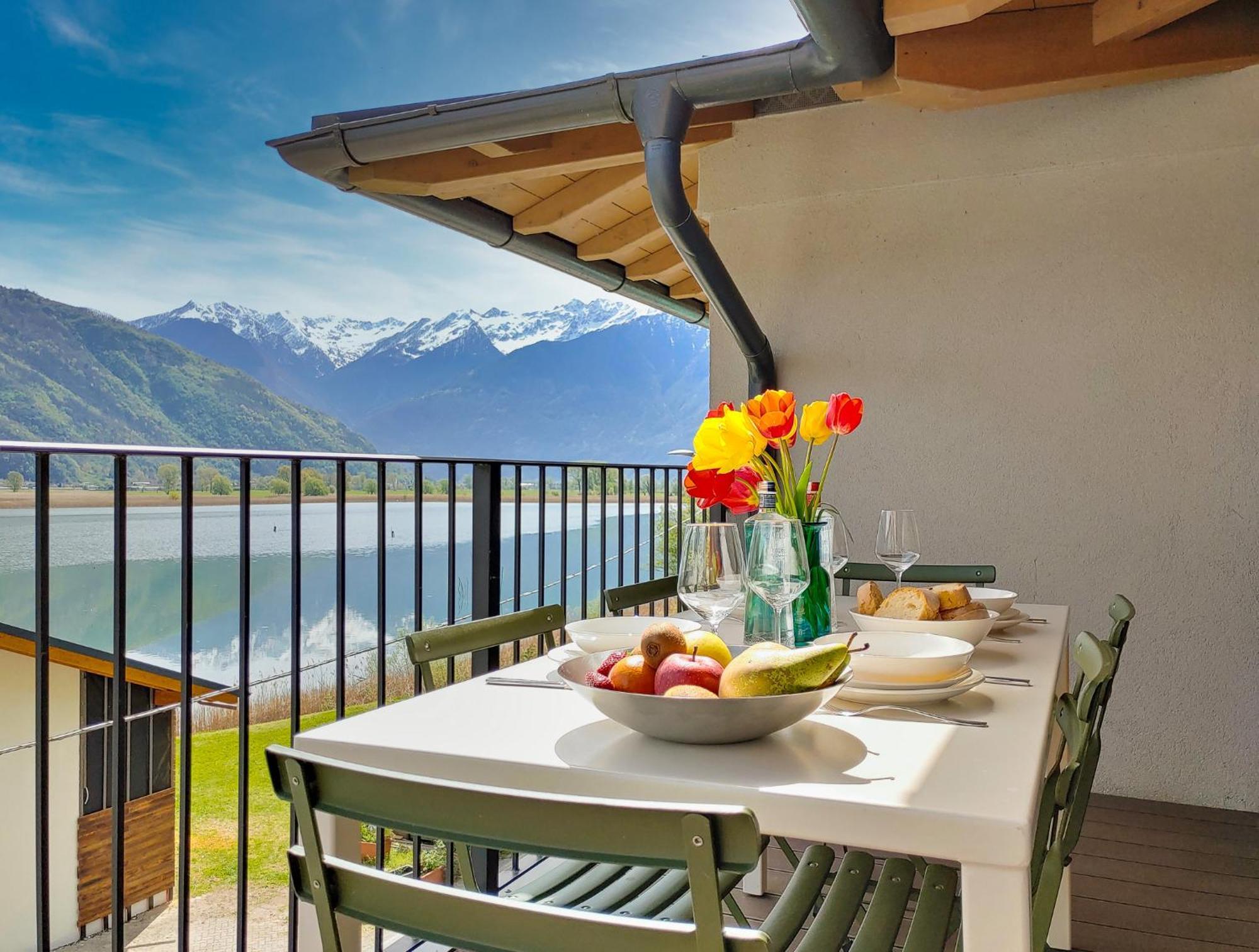 Dascio Dolce Ferienwohnung Panorama Balkon Am See المظهر الخارجي الصورة