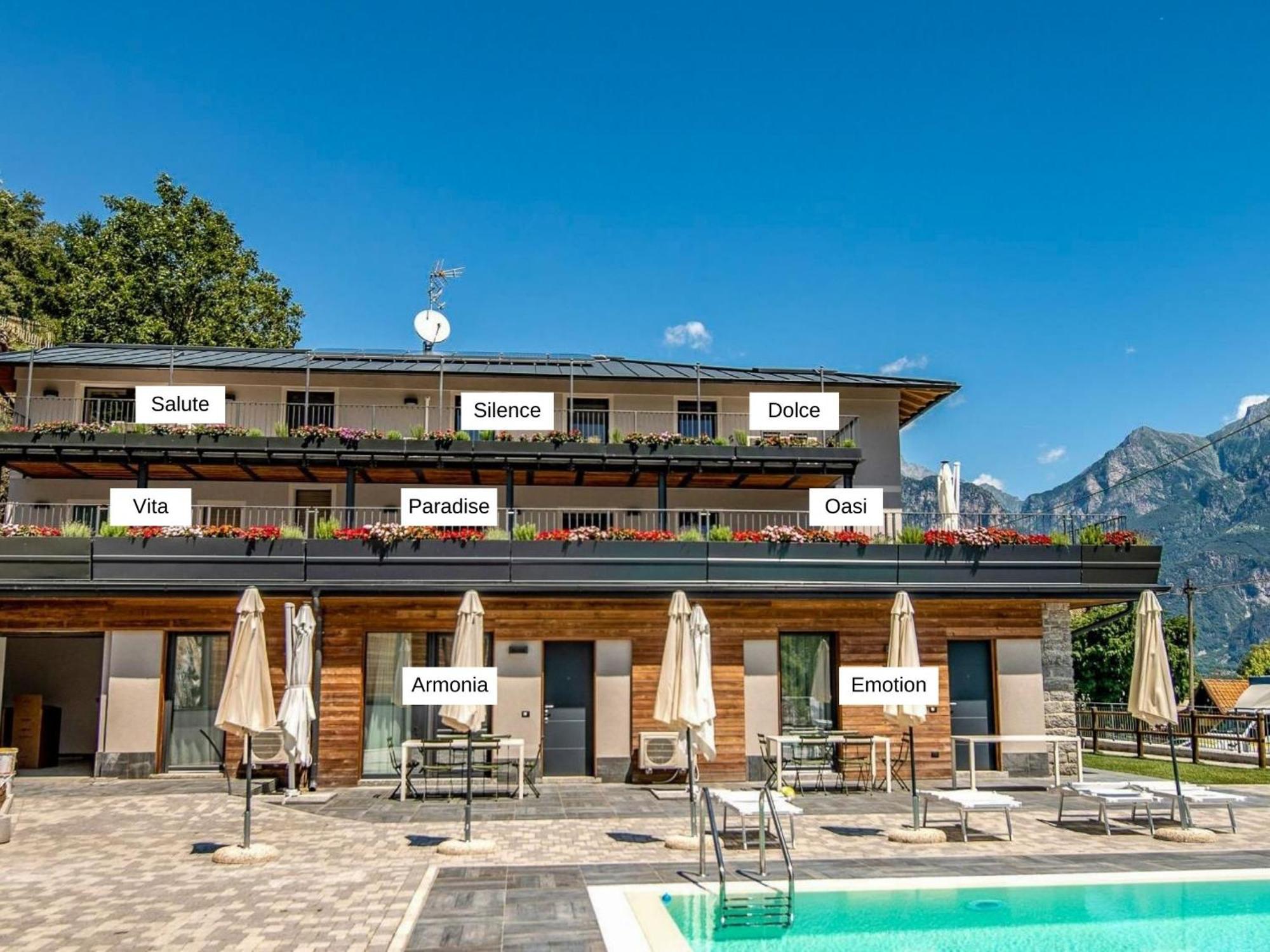 Dascio Dolce Ferienwohnung Panorama Balkon Am See المظهر الخارجي الصورة